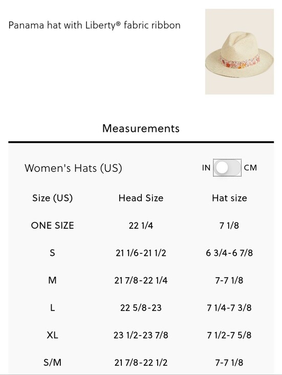J.Crew Liberty® Genuine Panama Hat in Size SM-MED Natural Garden BNWT 1 Left! main image 4